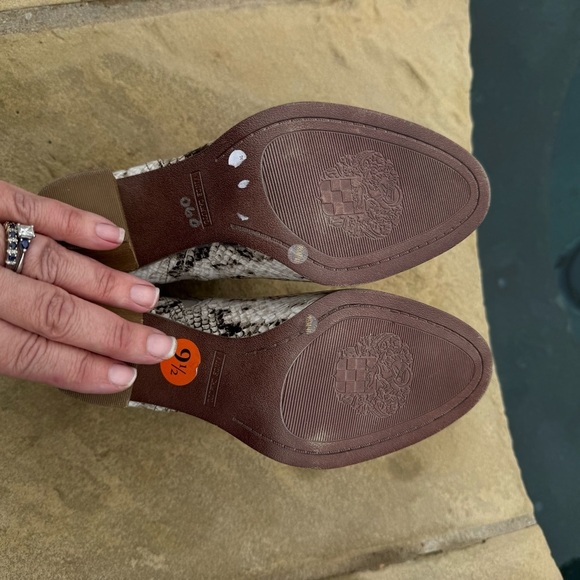 Vince Camuto Famhida Snakeskin Leather Ankle Boots - Picture 10 of 13